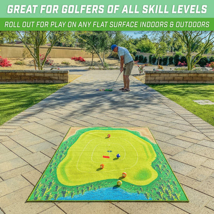 Golf Chipping Mat Game Set
